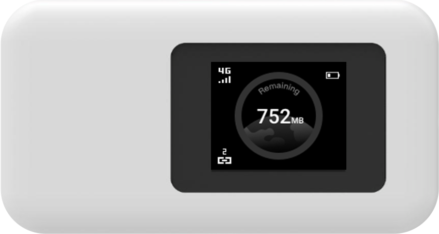 端末「U20P」の画像。シンプルな白色